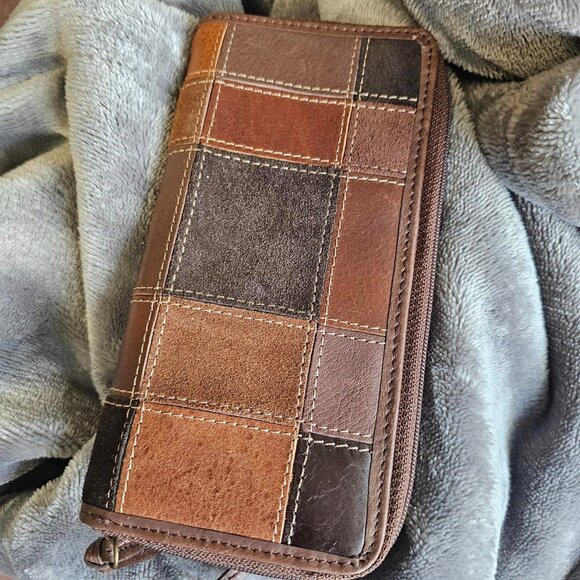Patchwork Leather Browns - Picture 5 of 6